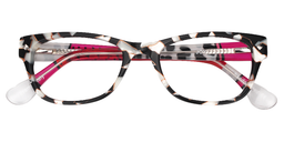 Meredith Rectangle Black & Clear Glasses1