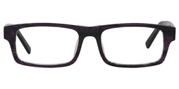 Vivian Rectangle Purple-Black Glasses0