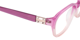 Sharon Rectangle Pink Glasses4