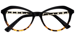 Clara Cat Eye Tortoise Glasses 1