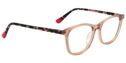 Debbie Rectangle Beige Glasses4