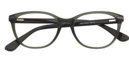 Jasper Cat Eye Deep Green Glasses1