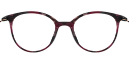 Lena Round Purple Floral Glasses5