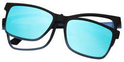 Solomon Clip-On Blue Glasses0