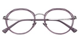 Laura Geometric Light Purple Glasses1