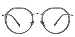 Laura Geometric Light Purple Glasses0