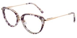 Adeline Browline Purple Floral Glasses3