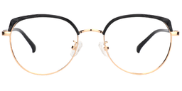 Flora Browline Black Glasses0