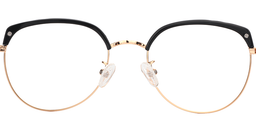 Flora Browline Black Glasses5