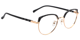 Flora Browline Black Glasses3