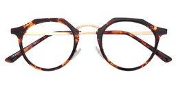  Fleur Geometric Tortoise Glasses1