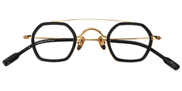 Corrine Geometric Gold Glasses1