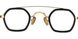 Corrine Geometric Gold Glasses5