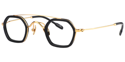 Corrine Geometric Gold Glasses2