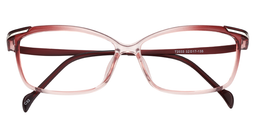 Henna Rectangle Pink Glasses1