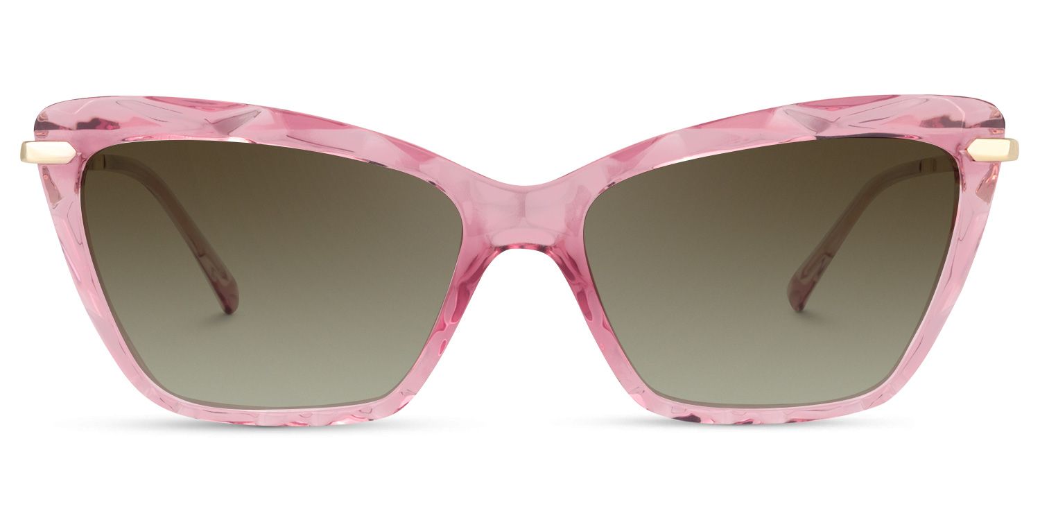 Cateye Pink Glasses | Zeelool Eyewear Online6
