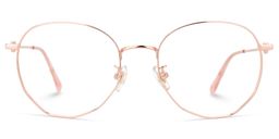 Neidy Geometric Rose-Gold Glasses0