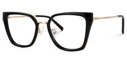Martine Square Black Glasses1
