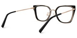 Martine Square Black Glasses2