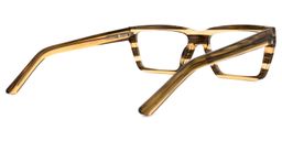 Dulaine Square Brown Glasses3