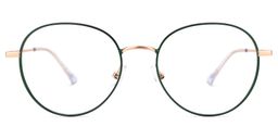 Renee Round Green Glasses0