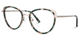 Vanesa Geometric Green-Floral Glasses1