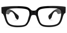 Brisco Square Black Glasses0