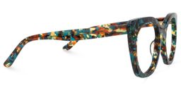 Orguita Square Blue-Floral Glasses2
