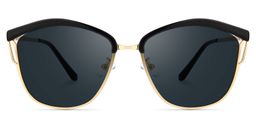 Robles Geometric Black Sunglasses0
