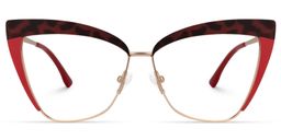 Luperon Cateye Red Glasses0