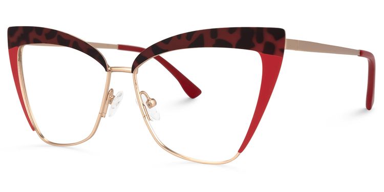 Luperon Cateye Red Glasses