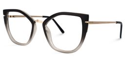 Tabrieah Cateye Gray-Black Glasses1
