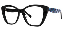 Manette Square Black Glasses1