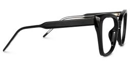 Yushica Square Black Glasses2