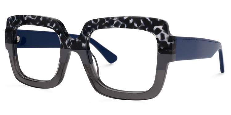 Enriquez Square Two-Tone Glasses