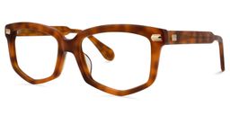 Geri Geometric Brown Glasses1