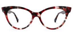 Lyndon Cateye Red-Floral Glasses0