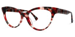 Lyndon Cateye Red-Floral Glasses1