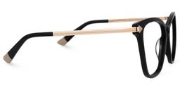 Brinelly Cateye Black Glasses2