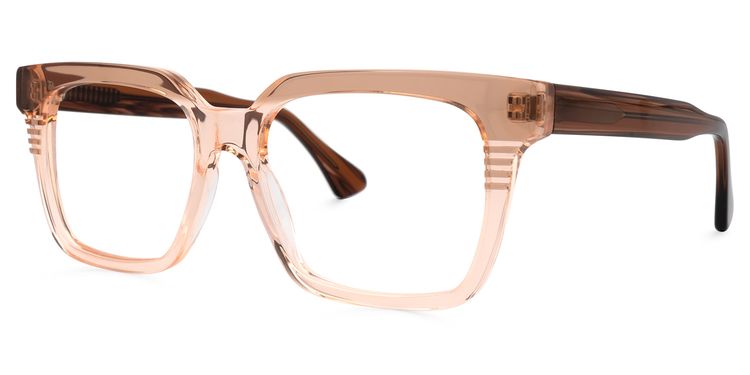 Lucente Square Beige Glasses