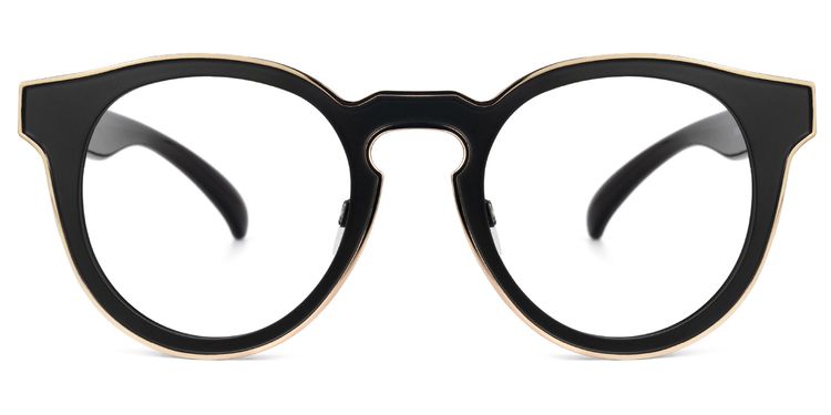 Molina Round Black Glasses