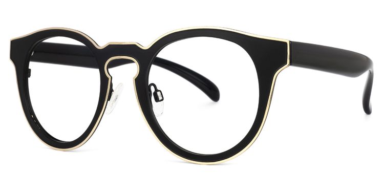 Molina Round Black Glasses