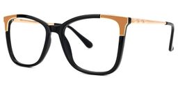 Rokea Square Black Glasses1