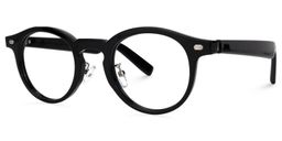 Laticia Round Black Glasses1