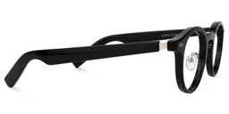 Laticia Round Black Glasses2