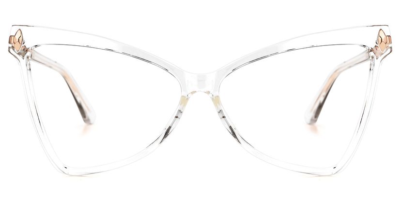 Cristina Geometric Clear Glasses
