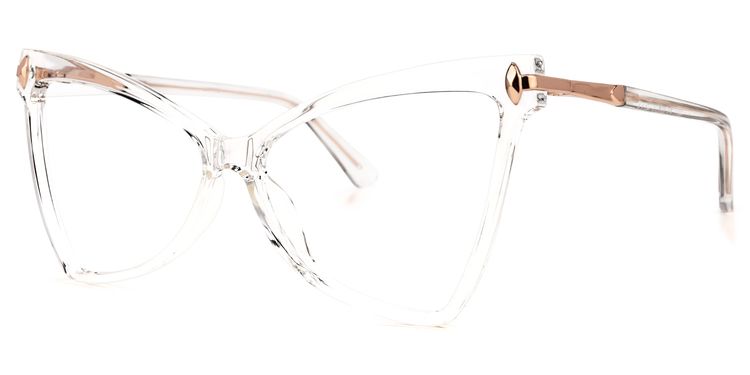 Cristina Geometric Clear Glasses