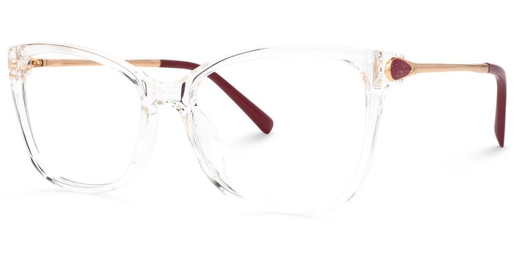 Schirack Cateye Clear Glasses