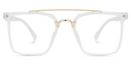 Shumac Square White Glasses0