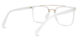 Shumac Square White Glasses3